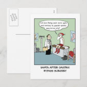 Santa After Gastric Bypass | Vreemde kerstfeestdag Feestdagenkaart (Voorkant / Achterkant)
