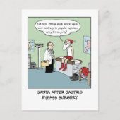 Santa After Gastric Bypass | Vreemde kerstfeestdag Feestdagenkaart (Voorkant)