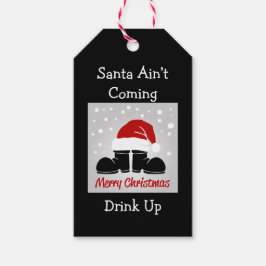Santa Ain't Coming Gift Label Cadeaulabel