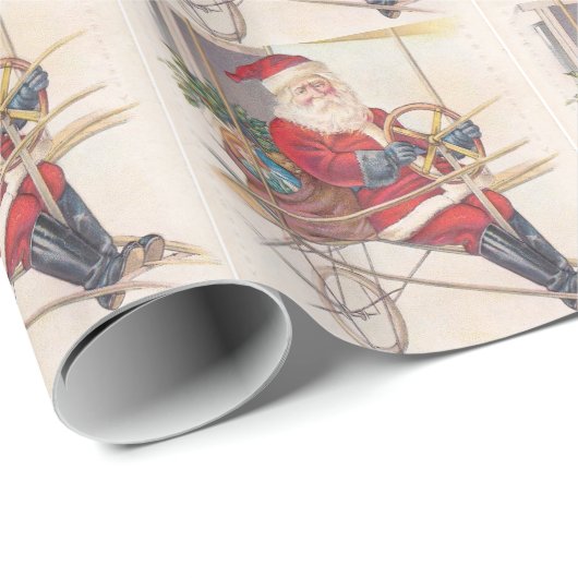  Santa Airship Fantasy Cadeaupapier (Rol Hoek)