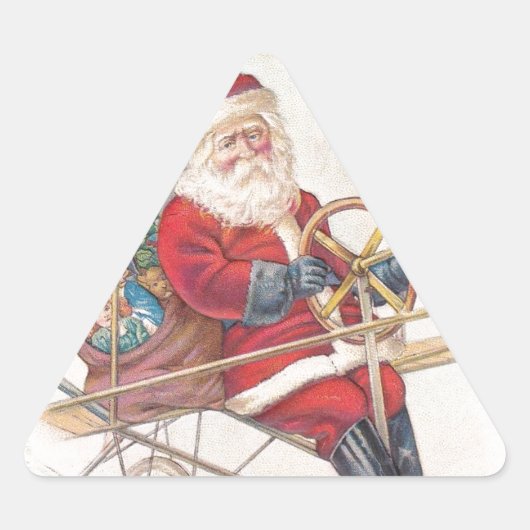  Santa Airship Fantasy Sticker (Voorkant)