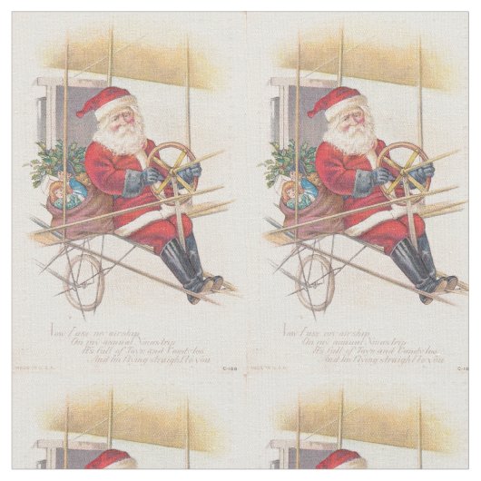  Santa Airship Fantasy Stof (Close Up)