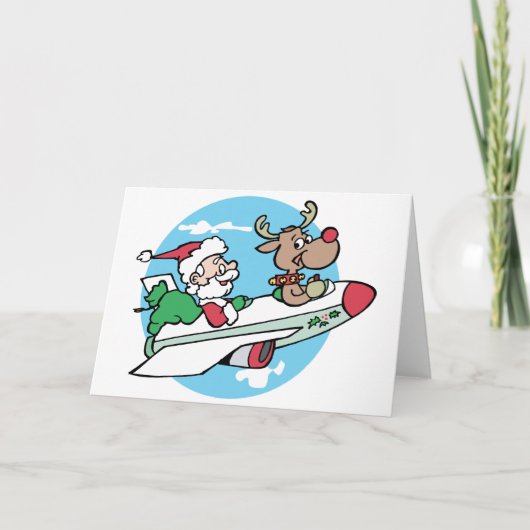 Santa Airways Feestdagen Kaart (Voorkant)