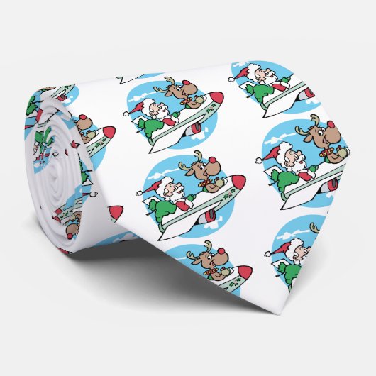 Santa Airways Stropdas (Opgerold)