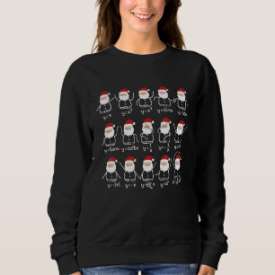 Santa Algebra Dance Graph Wiskunde Teacher vergeli Trui