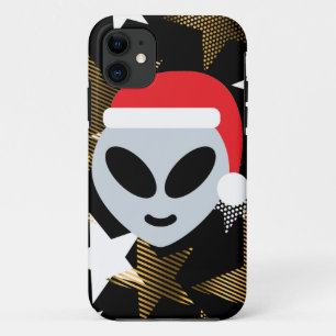 santa alien emoji iPhone 11 hoesje