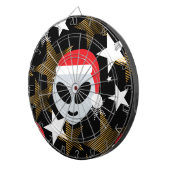 santa alien emoji dartbord (Voorkant Rechts)