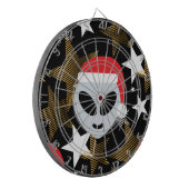santa alien emoji dartbord (Voorkant Links)