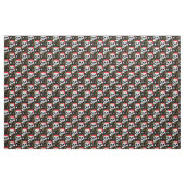 santa alien emoji fabric stof (Yard (91,4 cm))