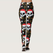 santa alien emoji leggings (Achterkant)