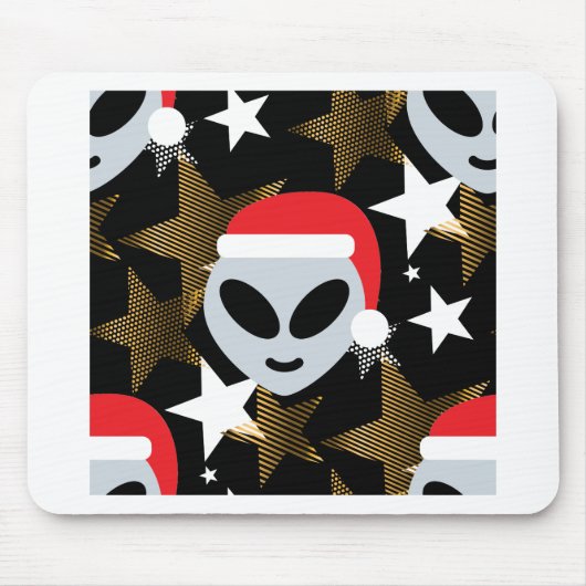 santa alien emoji muismat (Voorkant)
