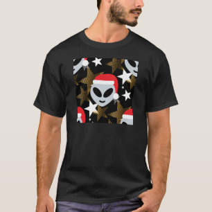 santa alien emoji t-shirt