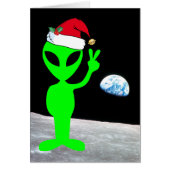 Santa Alien Peace on Moon and Earth (Voorkant)