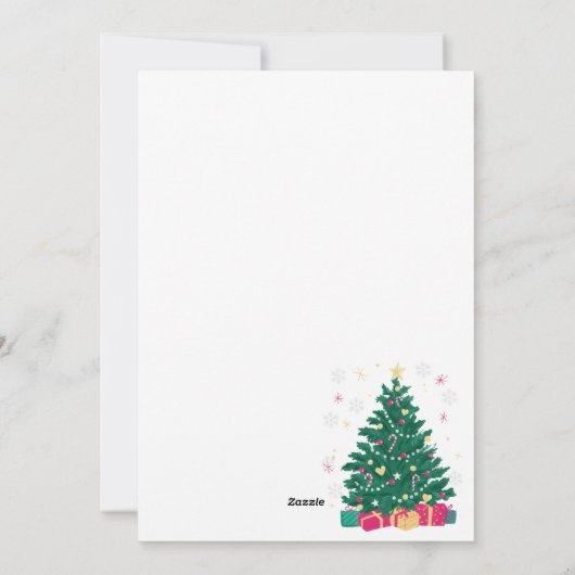 Santa, Aliens & Holiday Poop Christmas Encounter Feestdagenkaart (Achterkant)