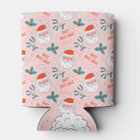Santa all over print Joyful Greetings collectie Blikjeskoeler (Achterkant)