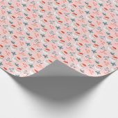 Santa all over print Joyful Greetings collectie Cadeaupapier (Hoek)