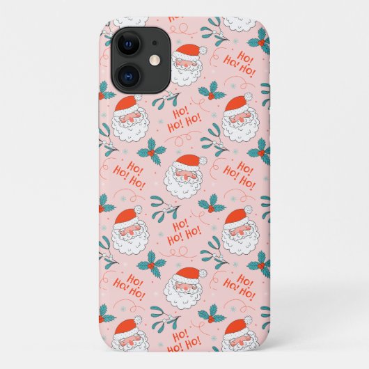 Santa all over print Joyful Greetings collectie Case-Mate iPhone Case (Achterkant)