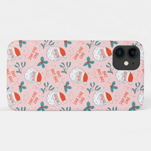Santa all over print Joyful Greetings collectie Case-Mate iPhone Case (Achterkant (horizontaal))