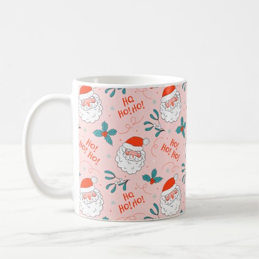 Santa all over print Joyful Greetings collectie Koffiemok (Links)