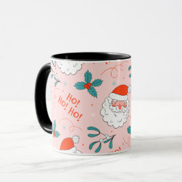 Santa all over print Joyful Greetings collectie Mok
