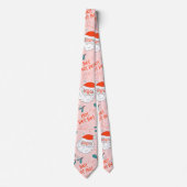 Santa all over print Joyful Greetings collectie Stropdas (Voorkant)