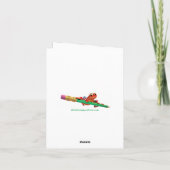 "Santa alsjeblieft bel hier" Kerstkaart ontwerp Feestdagen Kaart (Achterkant)