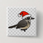 Santa American Pipit Vierkante Button 5,1 Cm (Voorkant)