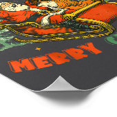 Santa & Jesus Back In Town Merry Christmas, Ho Poster (Hoek)