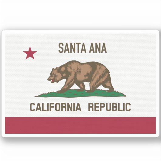 Santa Ana CA Sticker (Voorkant)