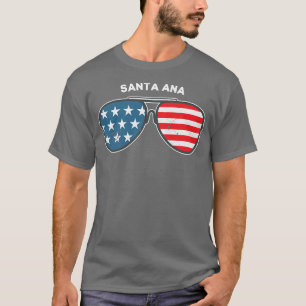 Santa Ana California CA US Cities America 4th of J T-shirt