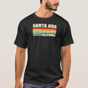 Santa Ana California Pride Regenboog Vlag Gay Prid T-shirt