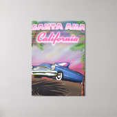 Santa Ana California reisposter Canvas Afdruk (Voorkant)