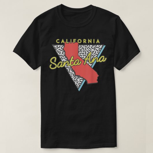 Santa Ana California T Retro CA Souvenirs T-shirt (Design voorkant)