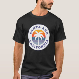 Santa Ana Californië CA Palmboom Strand Vakantie S T-shirt