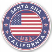 Santa Ana Californië, Santa Ana Sticker (Voorkant)