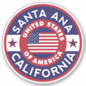 SANTA ANA, Californië Sticker (Voorkant)