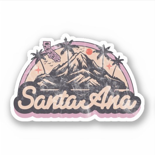 Santa Ana, Californië Sticker (Voorkant)