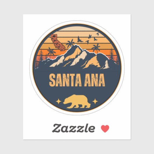 Santa Ana, Californië Sticker (Vel)