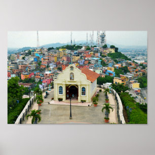 Santa Ana Chapel, Guayaquil, Ecuador Poster