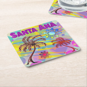 Santa Ana Happy and Hope Coaster Kartonnen Onderzetters