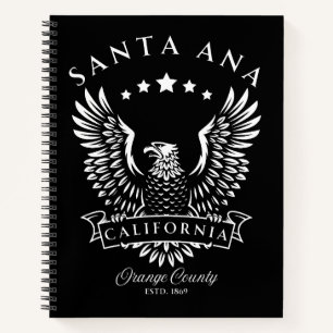 Santa Ana Orange County Californië Vintage Adelaar Notitieboek