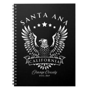 Santa Ana Orange County Californië Vintage Adelaar Notitieboek