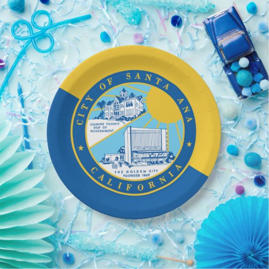 Santa Ana, stadsvlag Papieren Bordje (Feest)