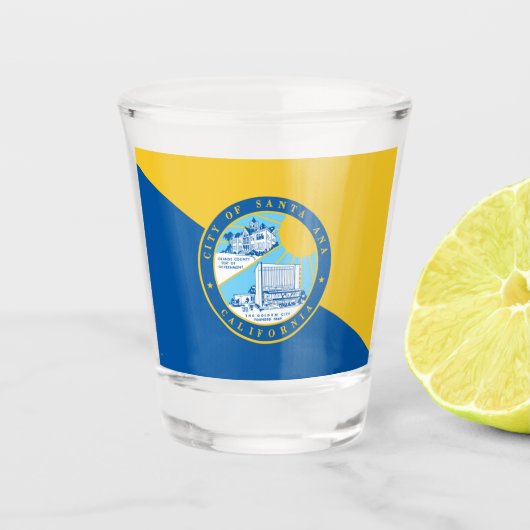Santa Ana, stadsvlag Shot Glas (Voorkant)