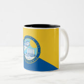 Santa Ana, stadsvlag Tweekleurige Koffiemok (Voorkant rechts)