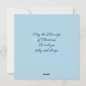 Santa and Christmas tree beautiful customisable Feestdagenkaart (Achterkant)