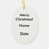 Santa and Deer Odd Couple Ornament (Achterkant)