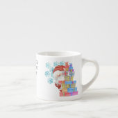 Santa and Gifts persoonlijke Kinder kerstMok Espresso Kop (Rechts)