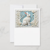 Santa and His Reindeer in Snowy Landscape (Achterkant)