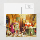 Santa And Mrs. Claus at the North Pole Feestdagenkaart (Voorkant / Achterkant)